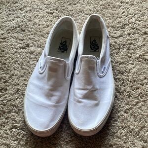 Men’s white slip on Vans